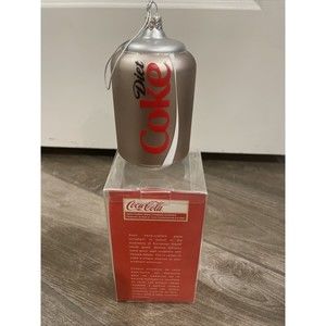 Coca-Cola Kurt Adler Silver Short Diet Coke Can Holiday Christmas Ornament